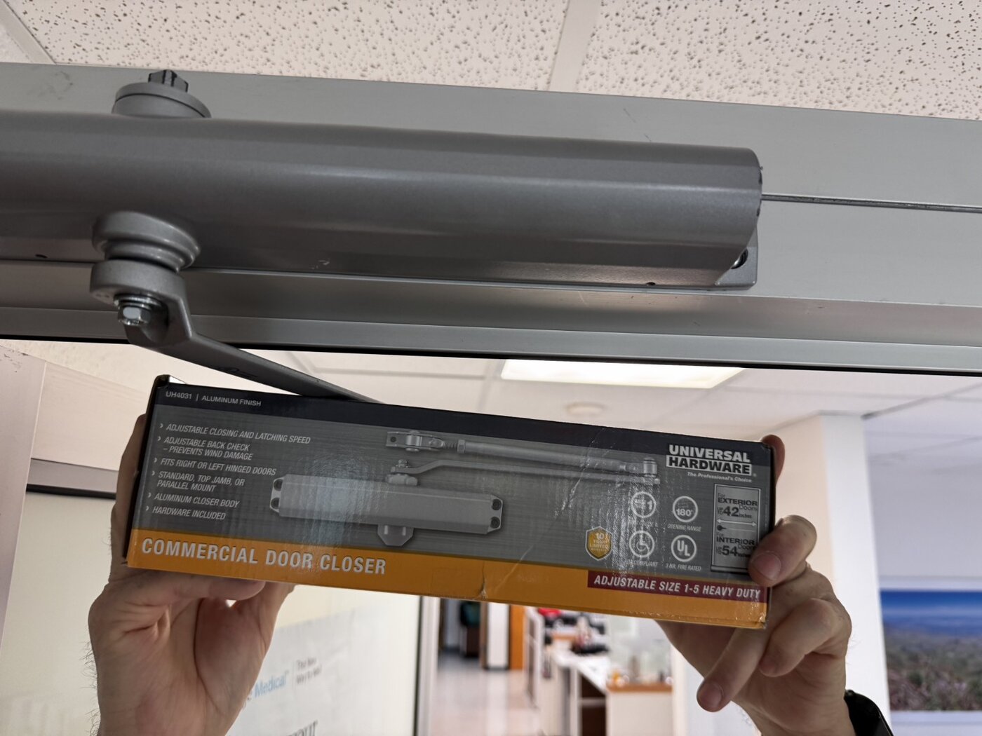 Commercial door hardware