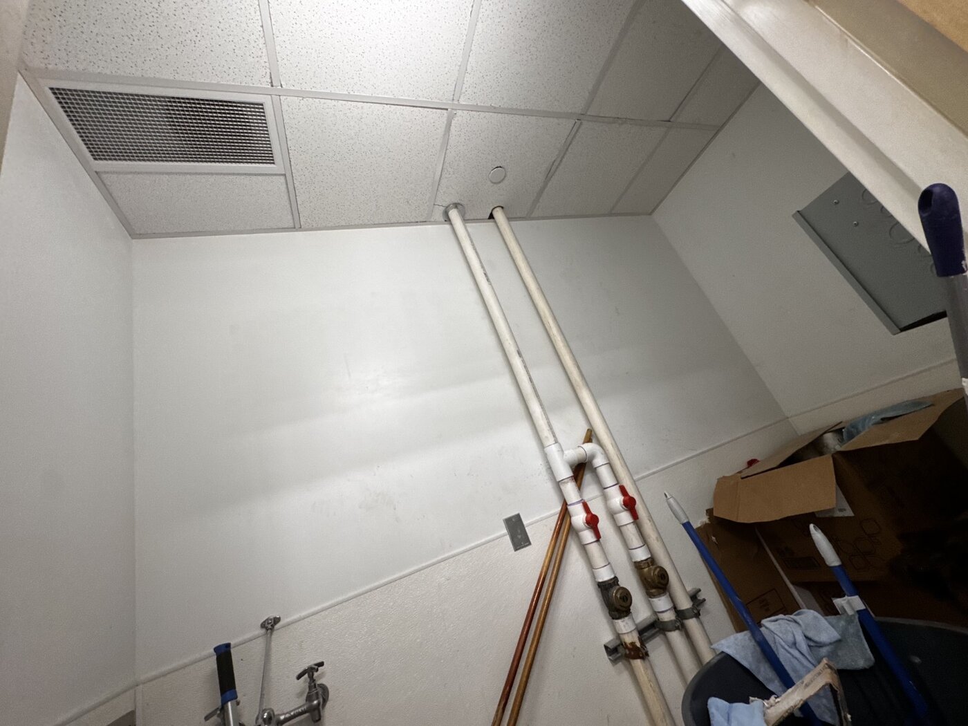 Utility area maintenance