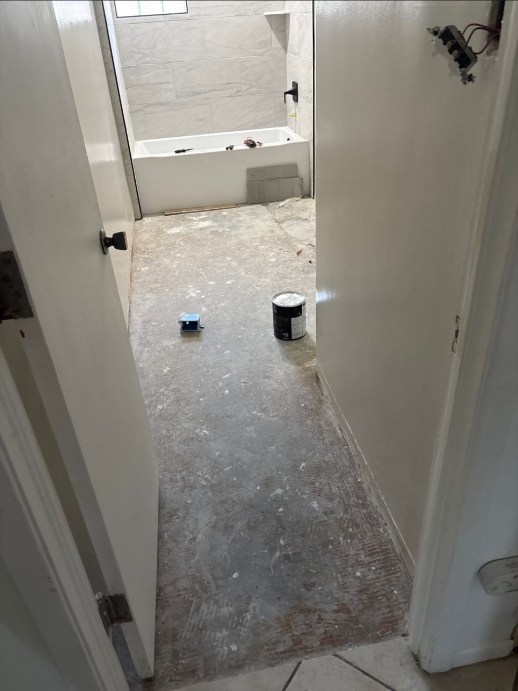 Bathroom project in progress