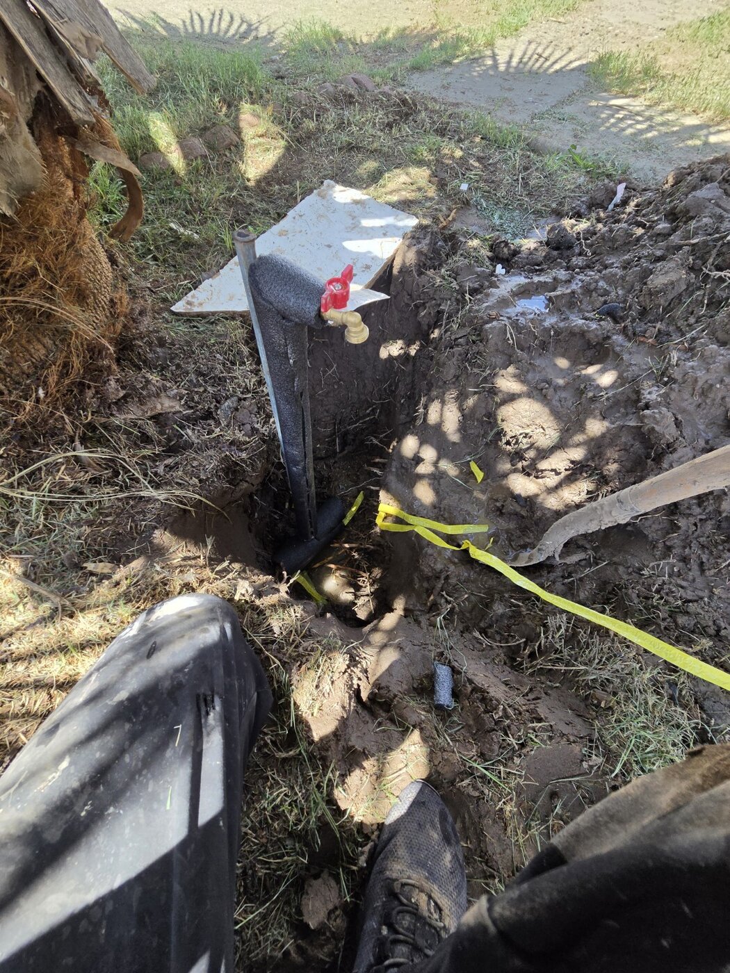 Exterior utility work