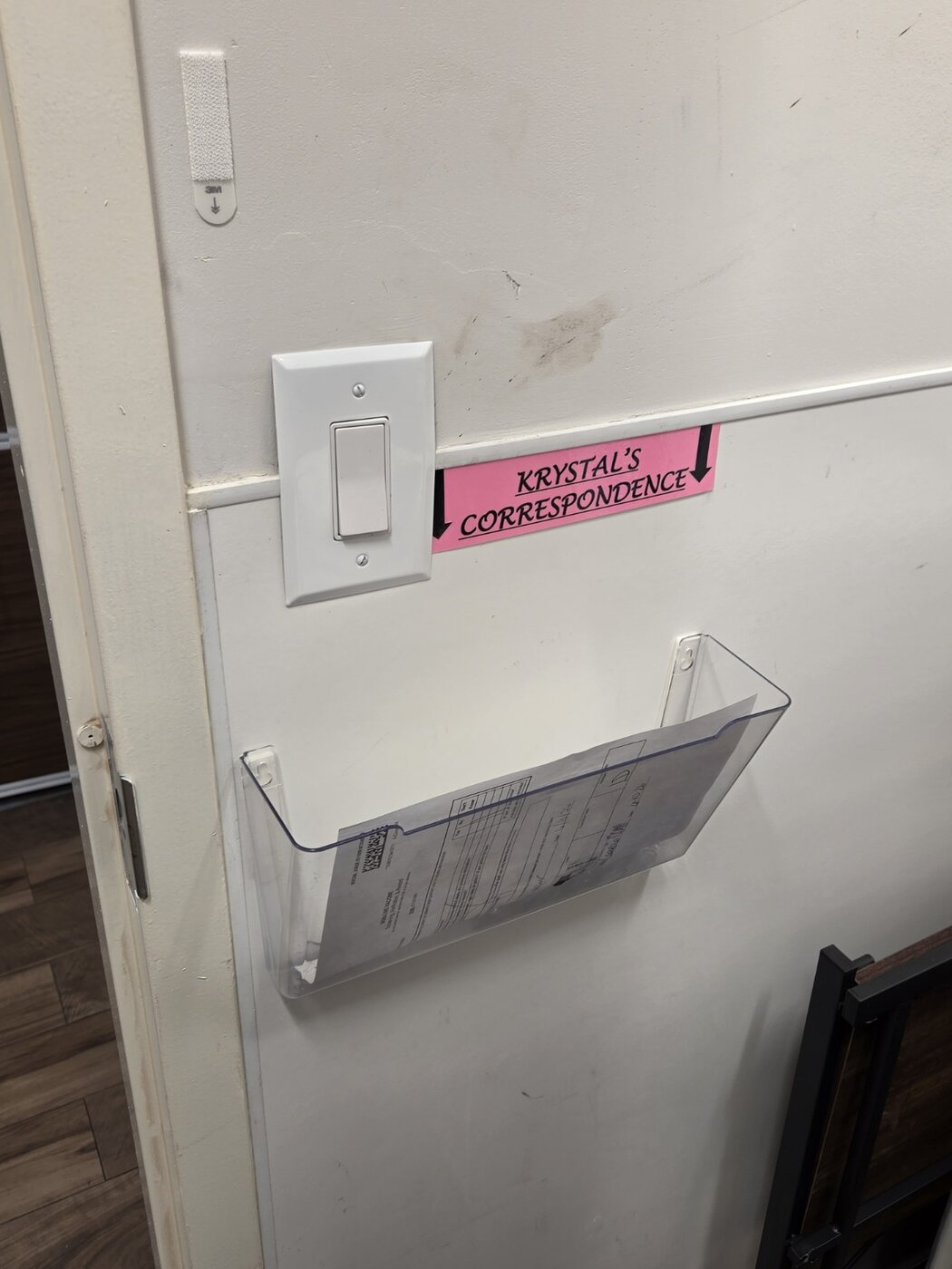 Utility room wall hardware