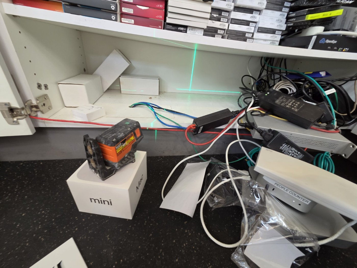 Retail counter equipment service